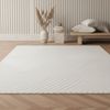 KADIMA DESIGN Teppich ILLER Wohnzimmer Schlafzimmer Waschbar Wohnzimmerteppich Esszimmer, Läufer, Höhe: 14 mm, Creme, 80x150 cm, Strapazierfähig Fußbodenheizung 3D Waschbar Bild 4