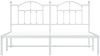 vidaXL Bettgestell mit Kopfteil Metall Weiß 180x200 cm 353492 Bild 5