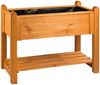 Großes Hochbeet mit Abdeckung, Pflanzkasten aus Holz mit Frühbeetaufsatz, braun Bild 4