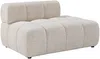 Vente-unique - FACIVIL Chaise longue Stoff Beige - B 94 cm x H 70 cm x L 125 cm Bild 2