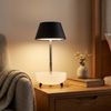 2er Set LED Tischleuchte, Touchdimmer, Akku, schwarz, H 22,5 cm Bild 3