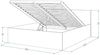 FDM Bettgestell moderner Bettrahmen Doppelbett 120x200, 140x200, 160x200, 180x200cm (Elternbett Doppelbett Gästebett, ohne Matratze inklusive Lattenrost), in vielen Farben erhältlich, sofort Lieferbar Bild 3