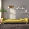 vidaXL Schlafsofa 2-Sitzer mit 2 Kissen Grün Stoff 375905 Bild 3