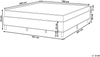 Boxspringbett ohne Kopfteil Stoff COUNTESS 180 x 200 cm Hellgrau Bild 2