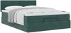 vidaXL Ottoman-Bett mit Matratze Dunkelgrün 140x190 cm Samt 3311702 Bild 5