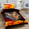 Tiger Bettwäsche Digitaldruck ESPiCO Sleep and Dream Rot Schwarz Renforcé 135 x 200 + 80 x 80 cm Bild 3
