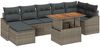 vidaXL Garten Essgruppe mit Kissen 8 pcs Grau und Braun 3349866 Bild 2