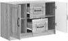 vidaXL Sideboard Graues Sonoma 89 x 34,5 x 57 cm Holzwerkstoff 895811 Bild 3