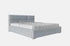 99rooms Narcisa Polsterbett Velours MONOLITH Silber 200x200 cm ohne Bettkasten Bild 3