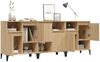 vidaXL Sideboards 3 Stk. Sonoma-Eiche 60x35x70 cm Holzwerkstoff 3185746 Bild 4