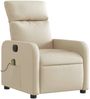vidaXL Massagesessel Elektrisch Creme Stoff 3206698 Bild 4