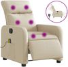 vidaXL Massagesessel Elektrisch Creme Stoff 3206698 Bild 2