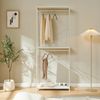 Offener Kleiderschrank Verdfjorg 2 Ablagen 200x80x40 cm Weiß [en. casa] Bild 3