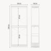 Offener Kleiderschrank Verdfjorg 2 Ablagen 200x80x40 cm Weiß [en. casa] Bild 2