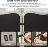 Ecksofa modular in Beige, Samtbezug, rahmenloses Wohnsofa mit 2 Hockern und tiefer Sitzfläche,70x192x167 cm Bild 5