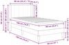vidaXL Bettgestell mit Matratze Dunkelgrün 90 x 190 cm Samt 3414833 Bild 11
