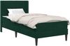 vidaXL Bettgestell mit Matratze Dunkelgrün 90 x 190 cm Samt 3414833 Bild 2