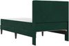 vidaXL Bettgestell mit Matratze Dunkelgrün 90 x 190 cm Samt 3414833 Bild 8