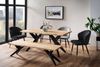 Esszimmertisch 120 x 60 x 76 cm Akazie Massivholz Metall Esstisch Loft-Style, Küchentisch mit Metallbeinen, Holztisch Industrial Klein, Speisetisch Esszimmer Rechteckig Bild 3