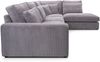 AX LIVING Ecksofa grau Celleri Mini moderne kleine Eckcouch 280 cm R Bild 3