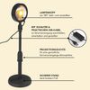 MAXXMEE LED-Sunset-Lampe - 180° dreh- und verstellbar - schwarz Bild 4