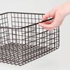 mDesign Allzweckkorb Drahtkorb Gitterbox Regal Organizer 4er Set Metall Bronze Bild 4