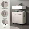 welltime Waschbeckenunterschrank FLORENZ, Waschbeckenunterschrank mit Rollen, hochwertige MDF-Front (1-St) Waschbeckenunterschrank, WBU, Unterschrank, Bad, Badezimmer Bild 3
