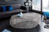 Extravaganter Design Couchtisch RIXOS ca. 120cm Metall silber Handarbeit Bild 4
