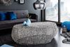 Extravaganter Design Couchtisch RIXOS ca. 120cm Metall silber Handarbeit Bild 3