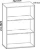 VCM Schuhschrank Lona 917830 Buche H. 110 x B. 70 x T. 37 cm Bild 4
