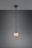 LED Pendelleuchte mit Rattan Geflecht Natur und Gitter im Boho Stil, Ø 18cm Bild 3