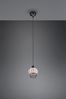 LED Pendelleuchte mit Rattan Geflecht Natur und Gitter im Boho Stil, Ø 18cm Bild 5