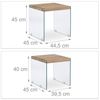 Satztisch 2er Set Holz+Glas Bild 4