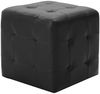 vidaXL Pouf 2 Stk. Schwarz 30x30x30 cm Kunstleder 278390 Bild 2