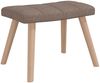vidaXL Schaukelstuhl mit Hocker Stoff Taupe 328027 Bild 4