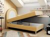 Kinderbett NEST, Boxspringbetten für Kinderzimmer, Jugendbett, Einzelbett mit Matratze 90 x 180 cm - Gelb Velvet - Topper T25 Bild 2