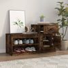 vidaXL Schuhschrank Räuchereiche 100x42x60 cm Holzwerkstoff 816421 Bild 3