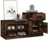 vidaXL Schuhschrank Räuchereiche 100x42x60 cm Holzwerkstoff 816421 Bild 5