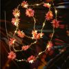 MARELIDA LED-Lichterkette Dahlien Blüten Blumengirlande Blumenlichter Timer L: 2,9m pink, 30-flammig Bild 4