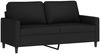 vidaXL 2-tlg. Sofagarnitur mit Kissen Schwarz Samt 3201501 Bild 4