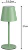 2er SET Akku LED Tischlampen kabellos für Innen & Außen, Grün - 21cm klein Bild 4