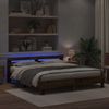 vidaXL Bettrahmen mit LED Altholz 200 x 200 cm Holzwerkstoff 3333933 Bild 4