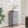 vidaXL Sideboard Grau Sonoma 35,5x35x76 cm Holzwerkstoff und Metall 848947 Bild 3