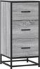 vidaXL Sideboard Grau Sonoma 35,5x35x76 cm Holzwerkstoff und Metall 848947 Bild 2