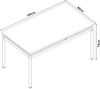 Esstisch Hemnes für 6 Personen 140x80 cm Eiche-Optik [en. casa] Bild 3