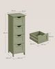 Vasagle Badezimmerschrank mit 4 Schubladen, MDF lorbeergrün, 30 x 30 x 82 cm Bild 5