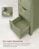 Vasagle Badezimmerschrank mit 4 Schubladen, MDF lorbeergrün, 30 x 30 x 82 cm Bild 3