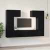 vidaXL TV-Schrankset 7 pcs Schwarz Eichen-Optik Holzwerkstoff 3393136 Bild 4