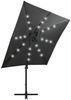 vidaXL Ampelschirm mit LED-Beleuchtung 250 cm Anthrazit 312322 Bild 4