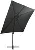 vidaXL Ampelschirm mit LED-Beleuchtung 250 cm Anthrazit 312322 Bild 3